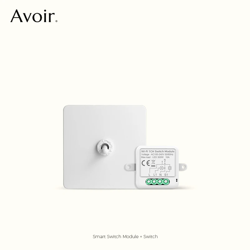 

Avoir White Wall Lamp Tuya Wifi Switches Toggle Switches Zigbee Accessoire Brass Lever Switch For Living Room Smart Mini Switch