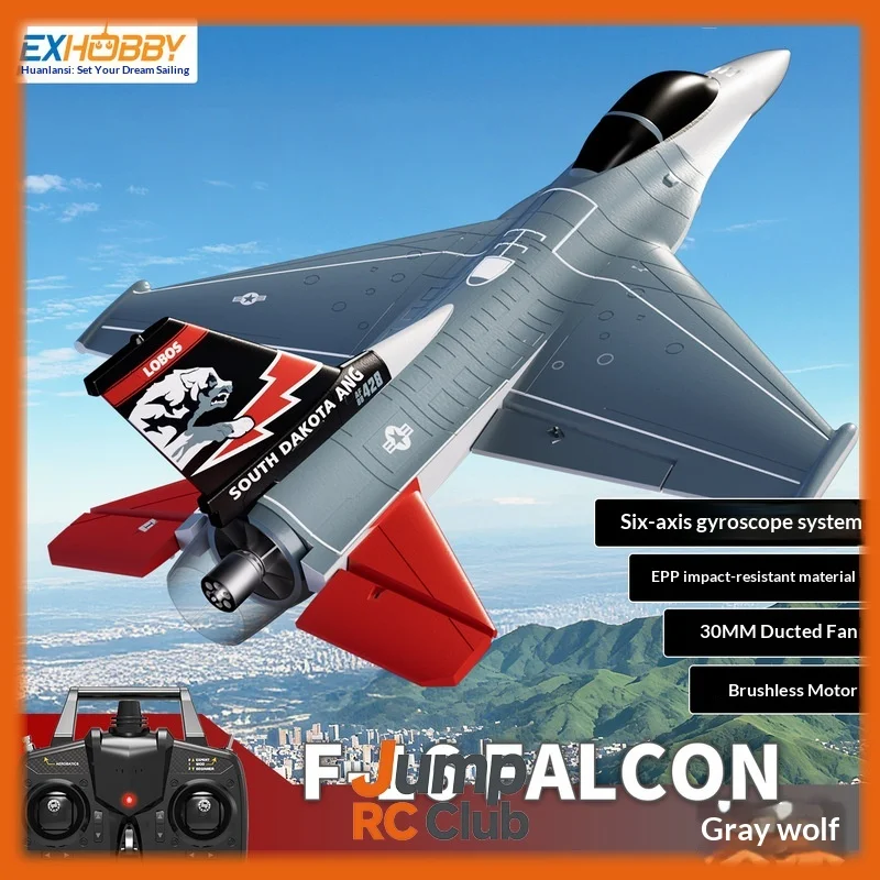 Olans RC Remote Control Airplane F16 Fighter Ducted Fan Brushless Motor Fixed Wing Model For Outdoor Flying Adult Hobbyists