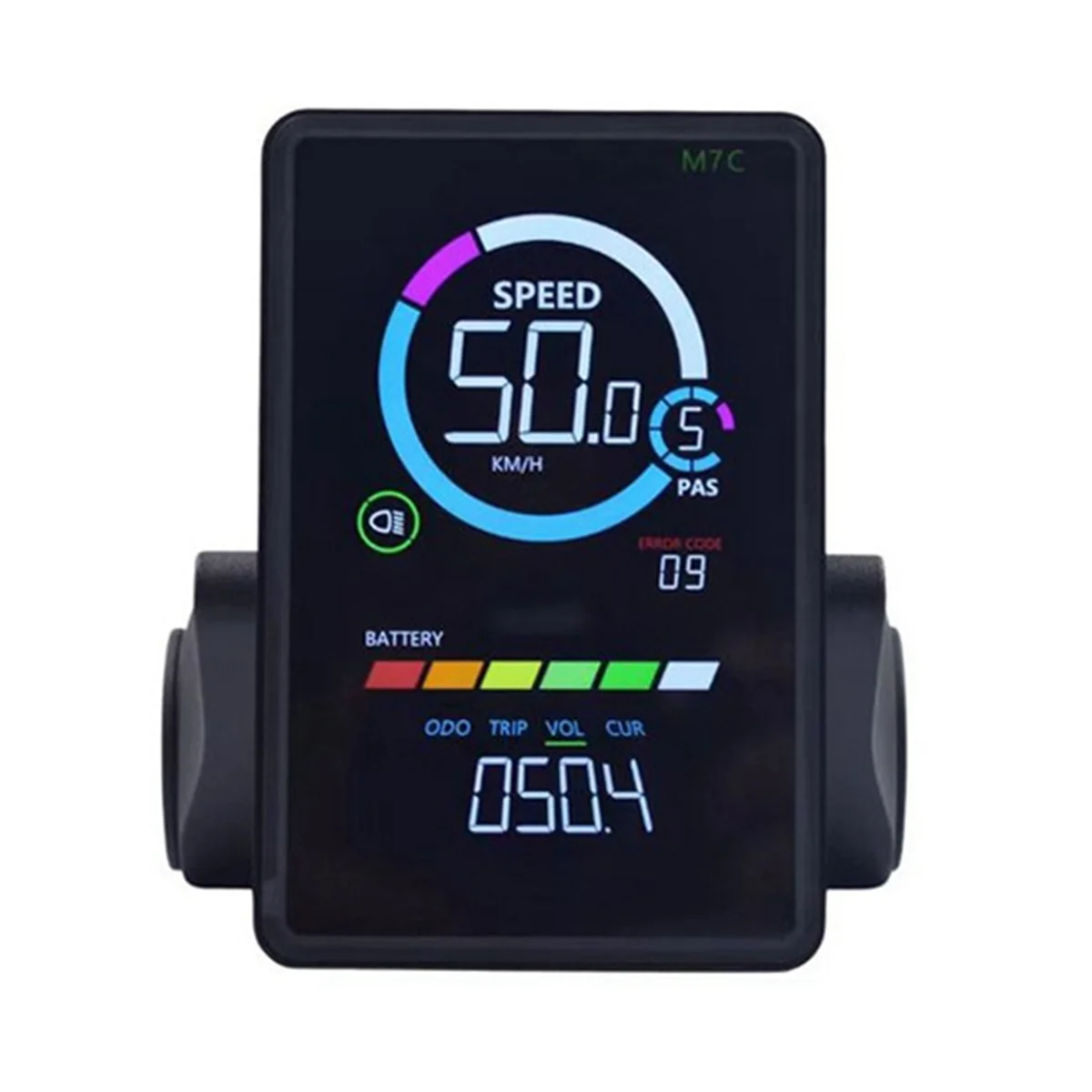 24V-60V M7C-2 E-Bike LCD Colorful Display Meter Waterproof Connection Plug Electric Bicycle Display with USB UART,B