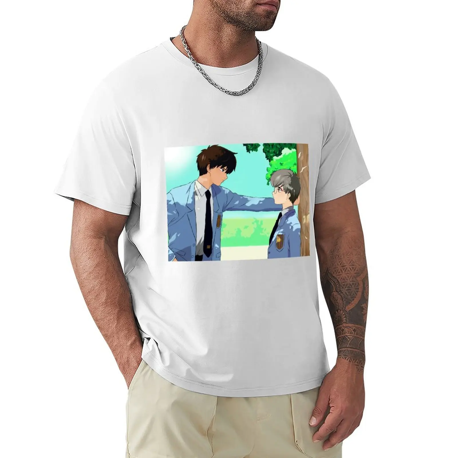 Yuki and Touya T-Shirt anime clothes Short sleeve tee shirts graphic tees tees sweat shirts, men