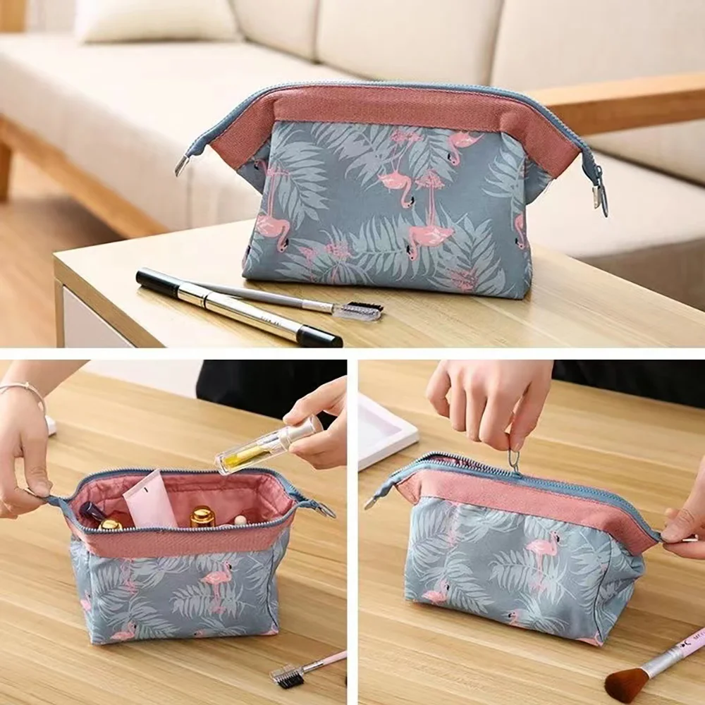 

Make Up Bags Animal Flamingo Travel Girl Cosmetic Bag Women Beauty Wash Organizer Toiletry Sundries Pouch Storage Kit Bath Case