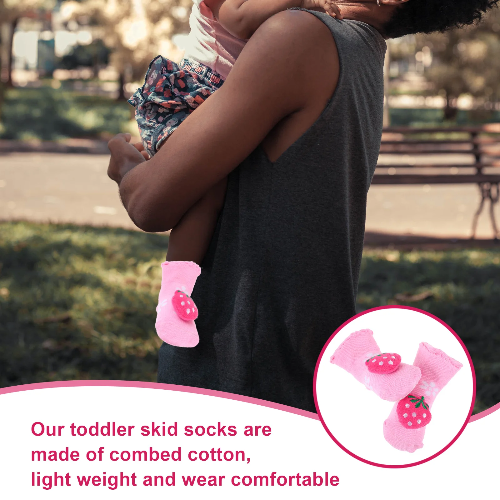 

Non-Slip Baby Socks Toddler Boys Girls 0-9 Months Combed Cotton Lightweight Warm Skid-Proof Floor Socks Autumn Winter