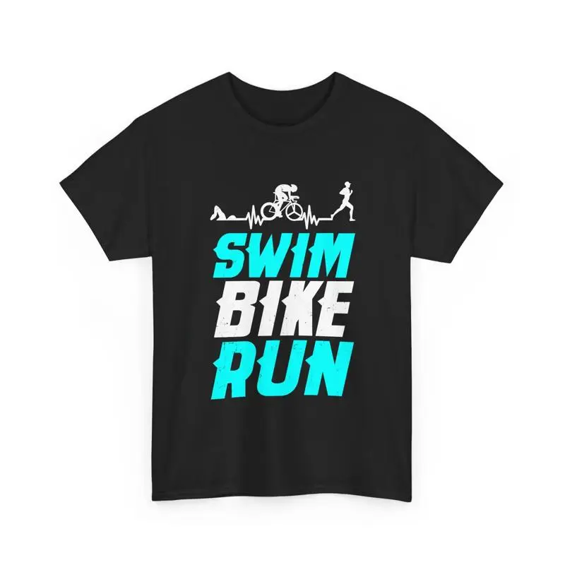 Camiseta para correr, triatlón, latido del corazón, Marathoner, triatlón, maratón