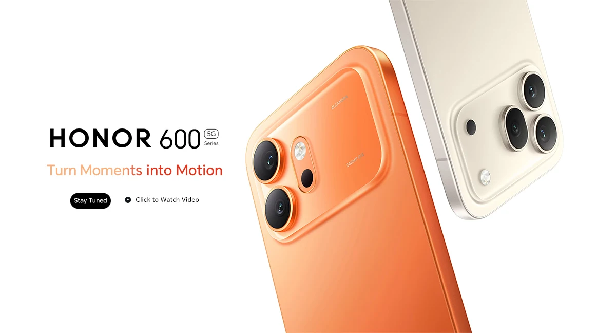 2026 Global Version HONOR 600 5G 8GB+256 Snapdragon 7 Gen 4 6.57'' 120Hz AMOLED Screen 200MP Main Camera 7000mAh 80W SuperCharge