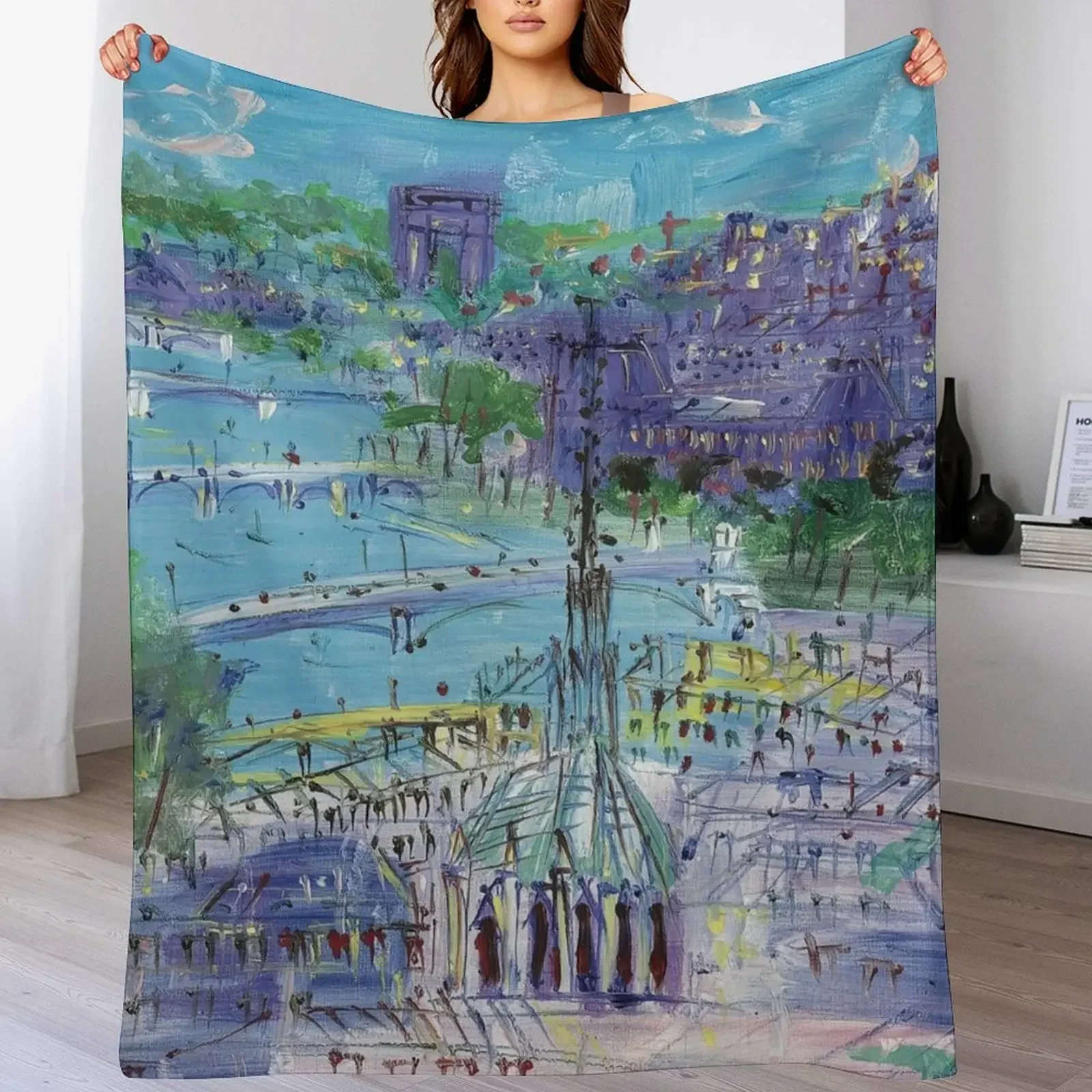 

Raoul Dufy Throw Blanket blankets and throws warm for winter Softest Blankets For Bed Blankets