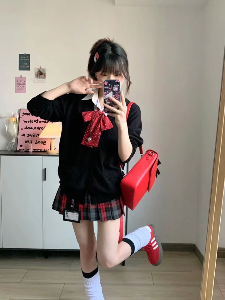 سترة Bla Long Sve المحبوكة Jk orm Sle ملابس خارجية نسائية ناعمة للخريف والشتاء للتخسيس Thiened V-ne Singl... #2