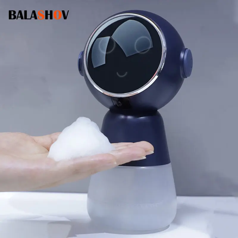 2023 New Automatic Foam Soap Dispensers Bathroom Smart Washing Hand Machine with USB Charging White High Quality ABS Material