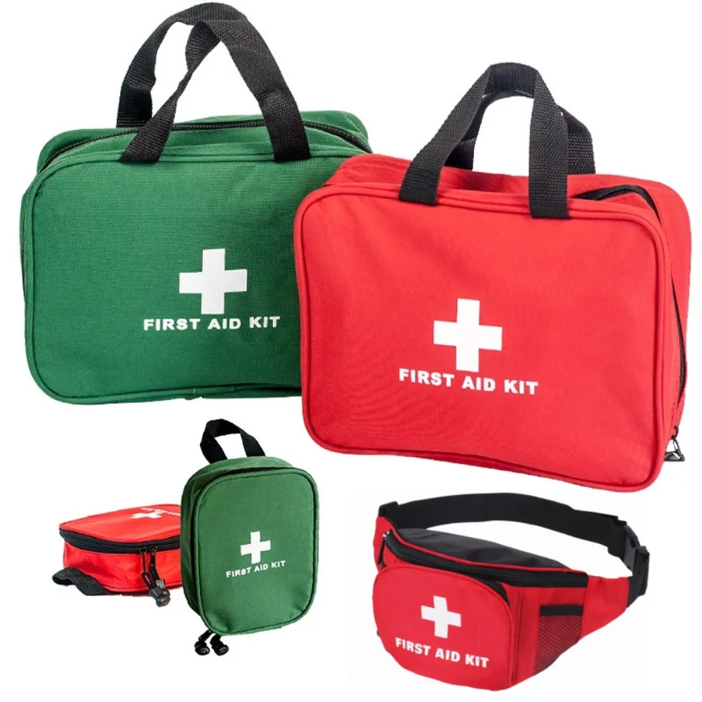 

1Pc Portable First Aid Kit Large Travel Medical Bag Nylon Emergency Storage Pouch for Home & Outdoor Essentials