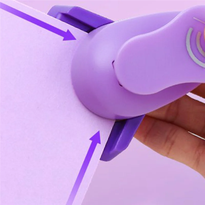 AB97-Double Corner Craft Punch Curve DIY Hole Punch Paper Cutter Embossing Scrapbook