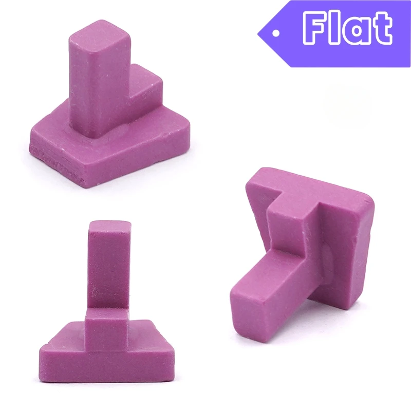 20 قطعة صينية إطلاق السيراميك للأسنان رف حرق لعلبة فرن تاج الخزف الفردي أداة سيراميك مختبر الأسنان (طرف/متقاطع/مسطح/فتحة)