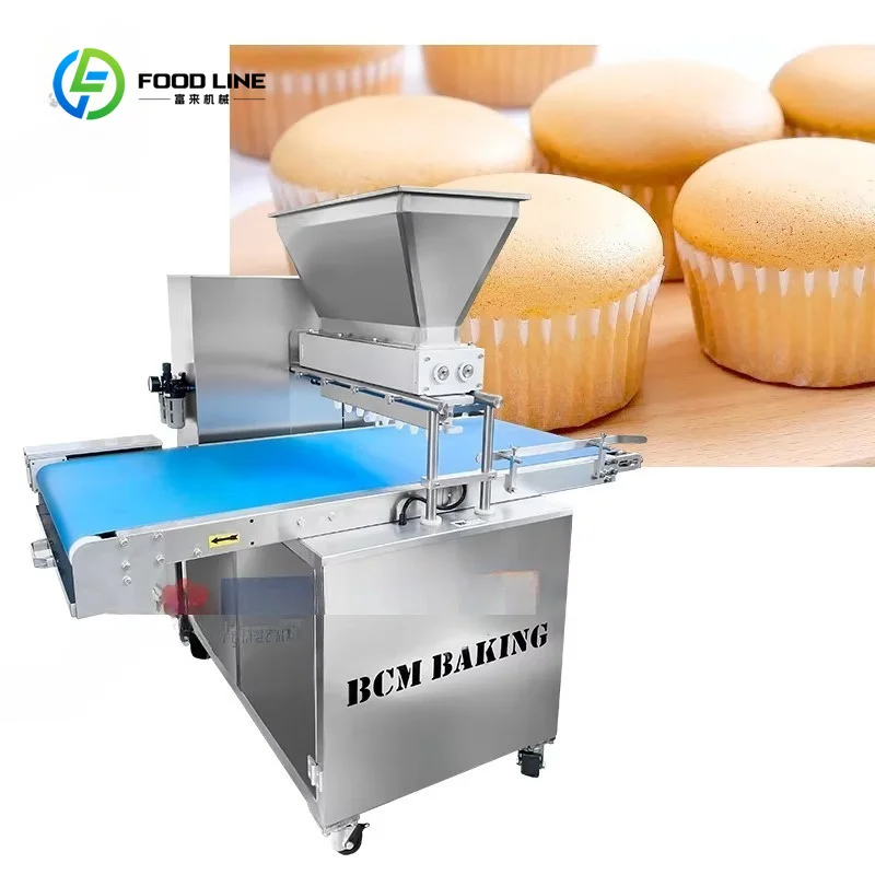 Automatic servo-driven fudge cake production line to make panda cake