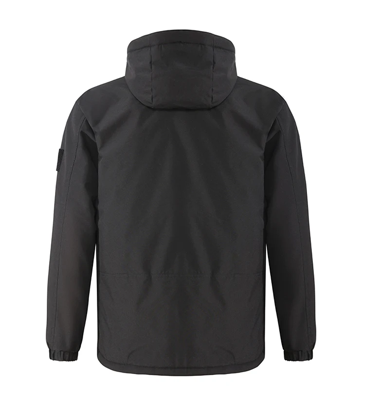 Unisex-Heizjacke, USB-aufladbar, 8 Heizzonen, elektrisch beheizter, warmer Kapuzenmantel, winddicht, wasserdicht, für den Winter, Outdoor, beheizt – Detail 14