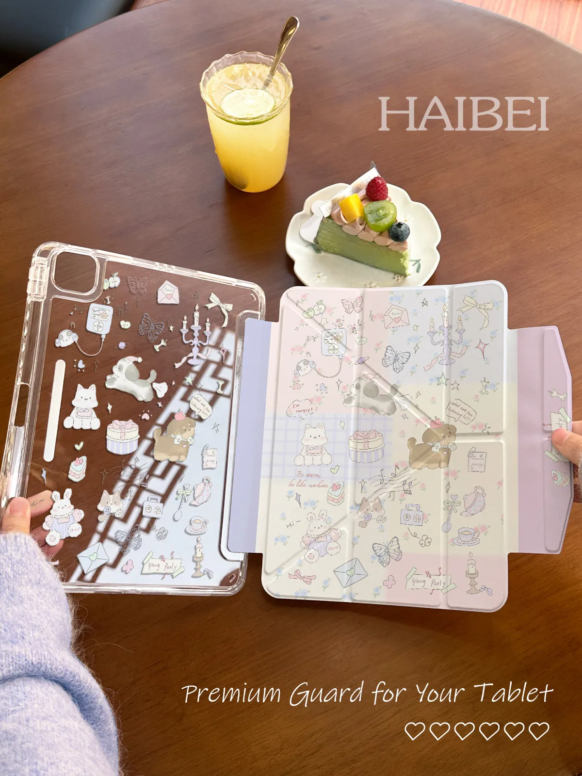 Star Dessert Cartoon 3Y fold Tablet Case for iPad 11 Cover Air8/7/6 New iPad 101113 inch Pro Air56 10/11th Magnetic Buckle Case