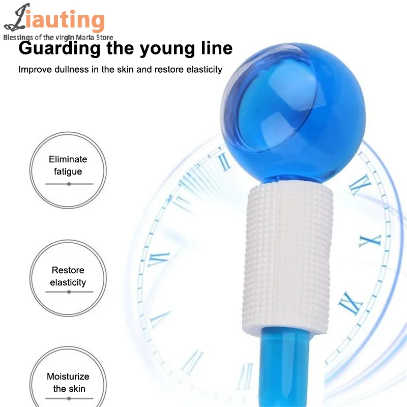 1PCS Rullo per il viso che stringe il rossore lenitivo salone di rimozione delle rughe globi di ghiaccio massaggiatore facciale rullo di ghiaccio strumenti per la cura della pelle