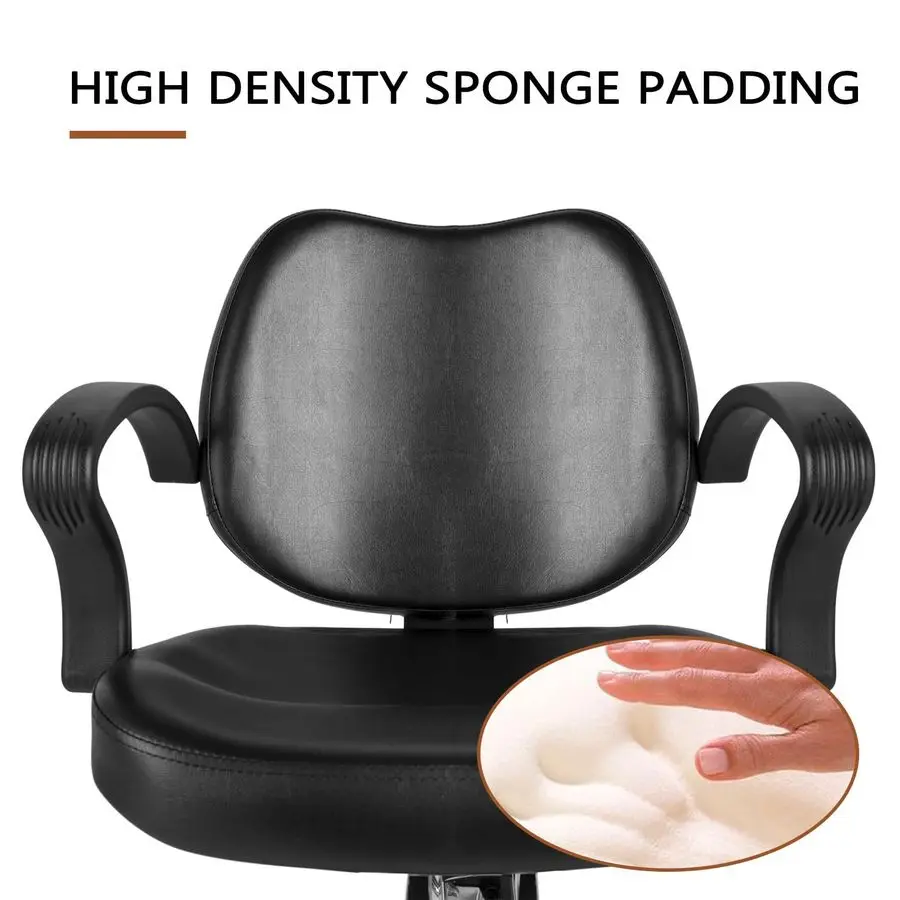 كرسي، كرسي صالون لمصفف الشعر، كرسي تصفيف دوار، مضخة هيدروليكية شديدة التحمل، قابلة للتعديل لصالونات التجميل والشامبو