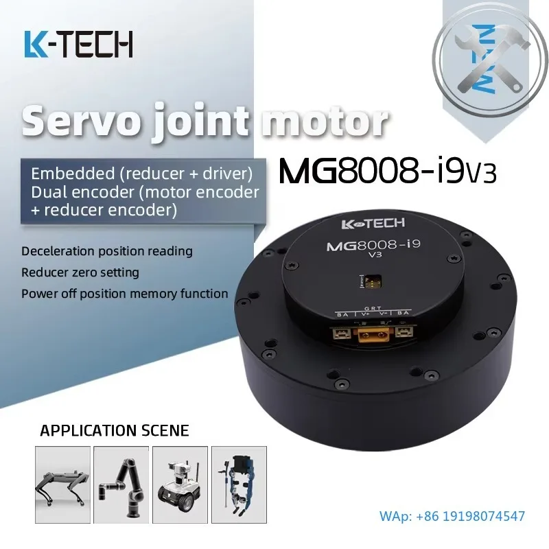 

24V DC Gear Motor with Encoder & Drive Board, High Torque Low RPM Planetary Motor for Arm