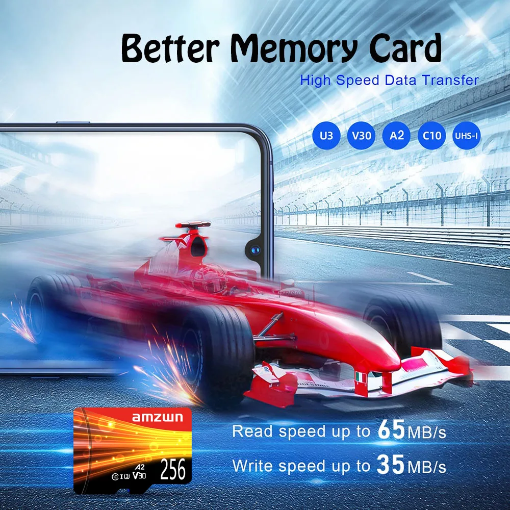 New style Micro TF/SD Card 32GB 64GB Flash Memory Card Class 10 micro Mini SD Card 128 gb 256gb TF SD Card for Smartphone