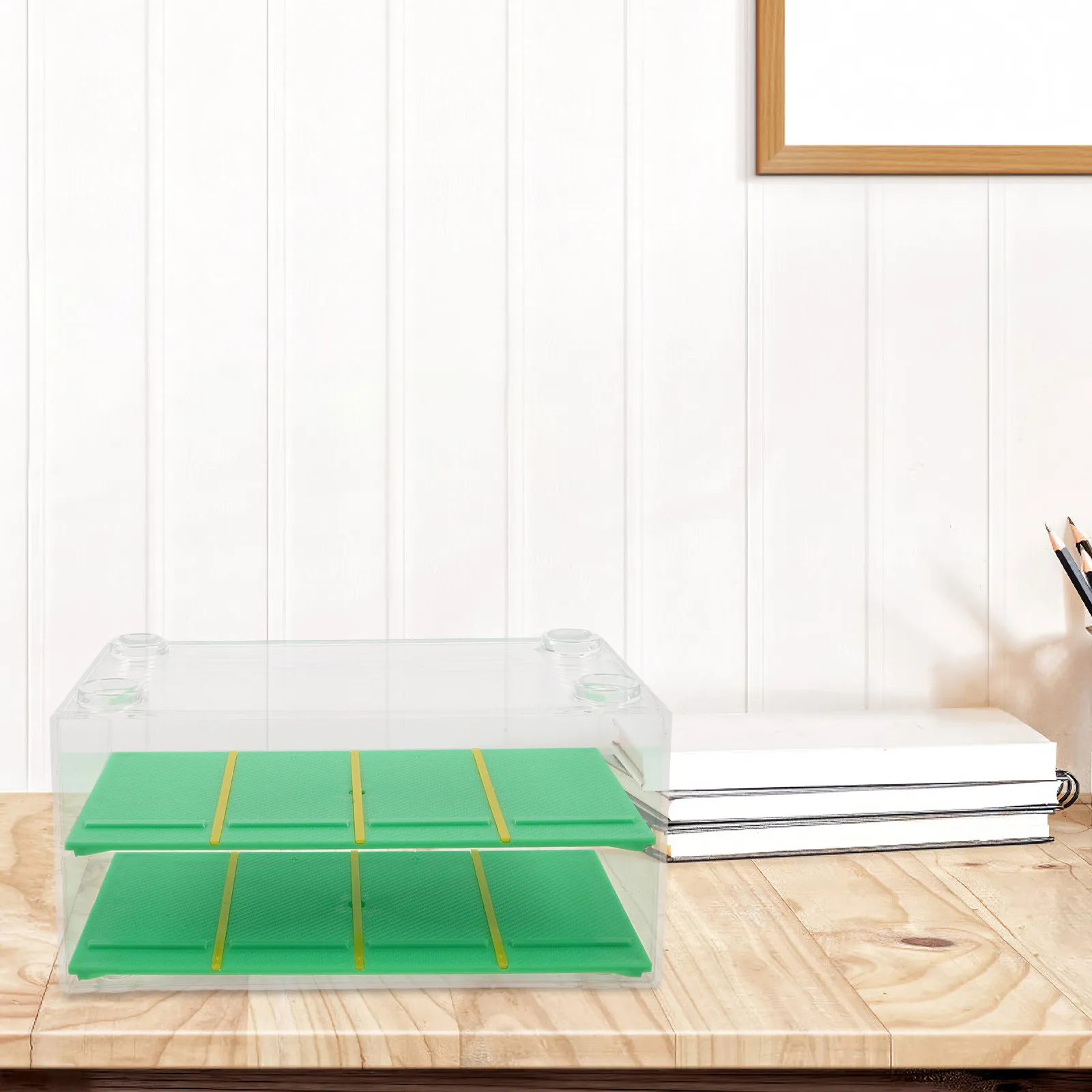 

Clear Display Case Double Layer Transparent Countertop Car Display Box for 1:64 Scale Diecast Vehicles Dustproof Storage