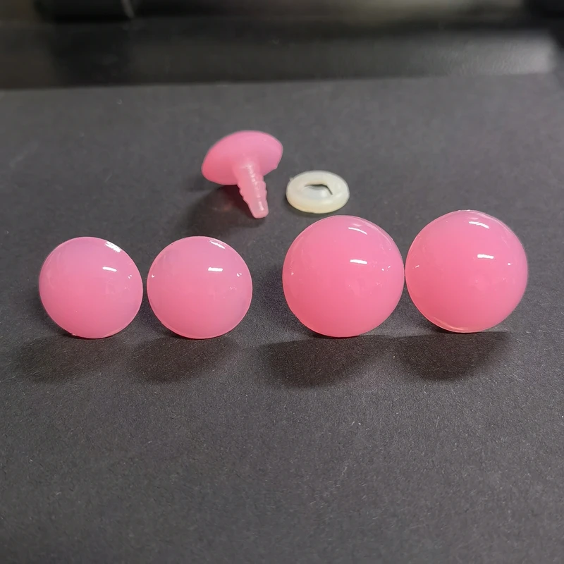

20pcs 20mm 24mm Can Be Choosen Safety Plastic Eyes Pink Color For Teddy Bear Plush Stuffed Dolls Craft Animal Toys Crochet Toy