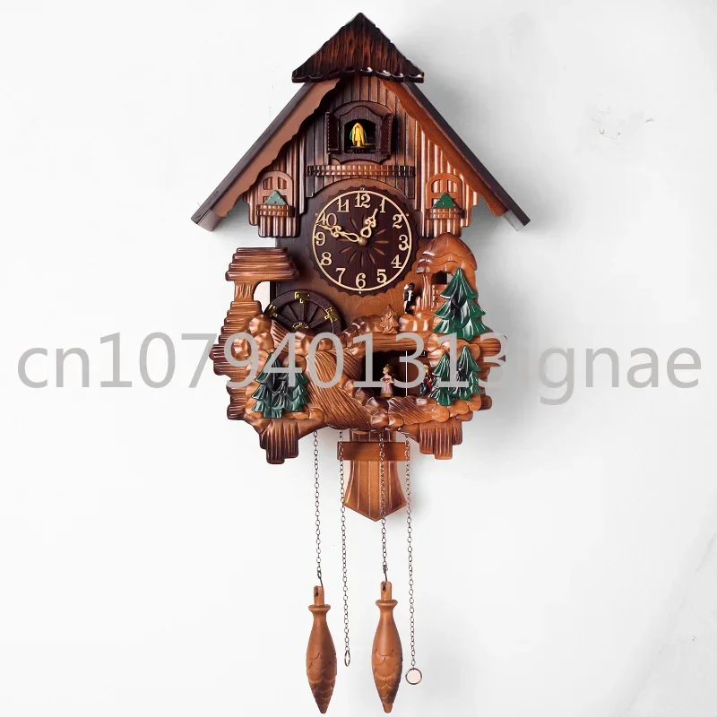 

Vintage Wall Hanging Clock Standard Classic Vintage Cuckoo Clock Vintage Pendulum Creative Wall Clock Custom Home Furnishings