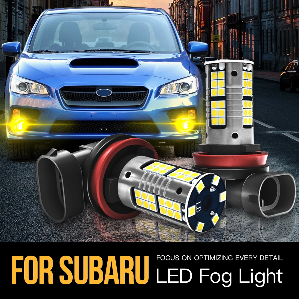 

2pcs H8 H11 H16 Canbus LED Fog Light Lamp Blub For Subaru Forester SJ SK WRX STI Outback BR BS Legacy BR BN BS Impreza GP GJ GT