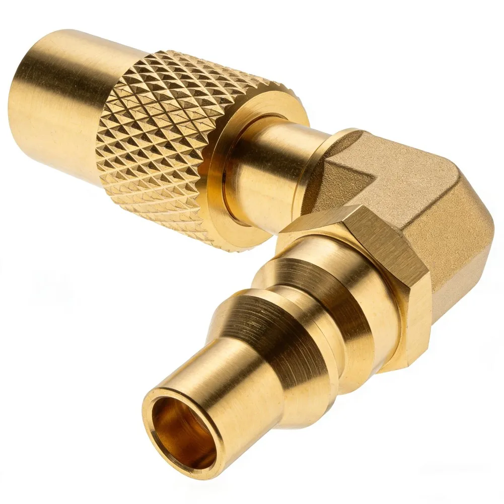 

1pc 1/4 Inch RV Quick Connect Adapter Conversion Fitting Elbow For 17 Inch And 22 Inch Propane Gas Tabletop Camping Grill