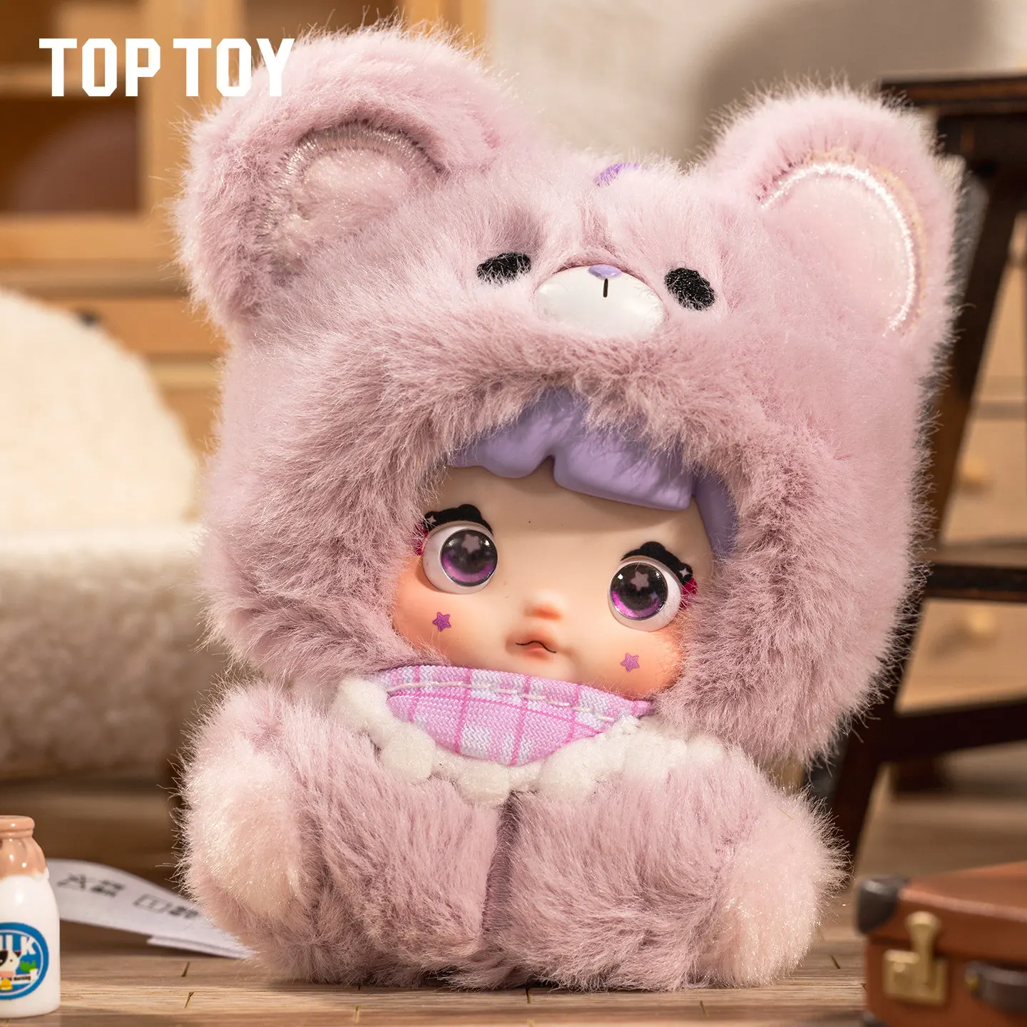 

Toptoynommi Nomi Mi Bao Series Plush Blind Box, Cute Desktop Ornaments, Birthday Pendant Gifts, Blind Box