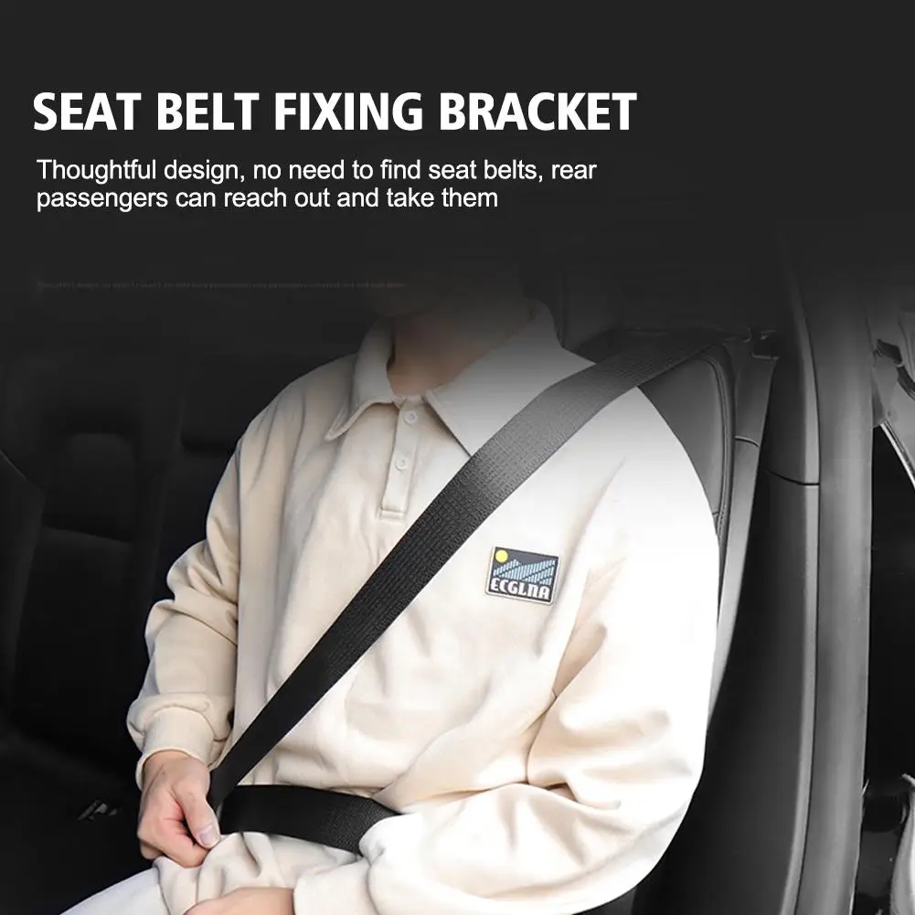 

For Tesla Model Y Seat Belt Fixing Bracket Rear Seat 2018-2023 Limiter Storage Autos Hooks Trunk Fixation Belt Accesorios M F8P6