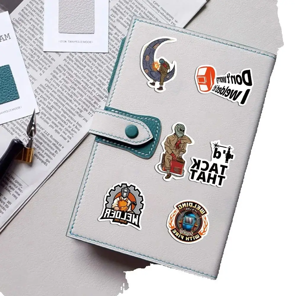 50 pçs novo gato atenção adesivos animais dos desenhos animados papelaria adesivos ipad computador capacete guitarra adesivos de parede