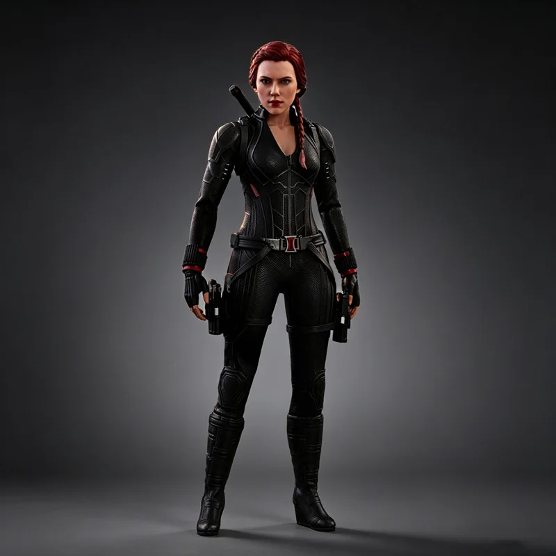 

Оригинальная фигурка HotToys MMS533 Black Widow 1/6 для взрослых коллекционеров, 28 см, с высокой степенью артикуляции и оружием.