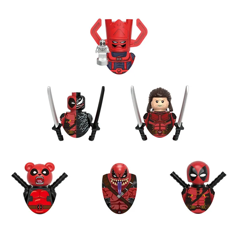 GH0172 Deadpool veanompool pandapool galactuspool ของเล่นเด็กสร้างบล็อกวันเกิด