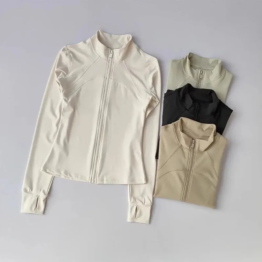 Women\'s Sports Jackets Quick-drying Long Sleeve Sports Jacket Running Training Coat Fitness Top Gym Jacket Workout Sweatshirt