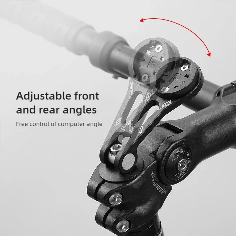 Bicycle Computer Extension Mount MTB Road Bike Aluminum Alloy Phone Bracket Silicone Phone Holder For Garmin Bryton Cateye image 4