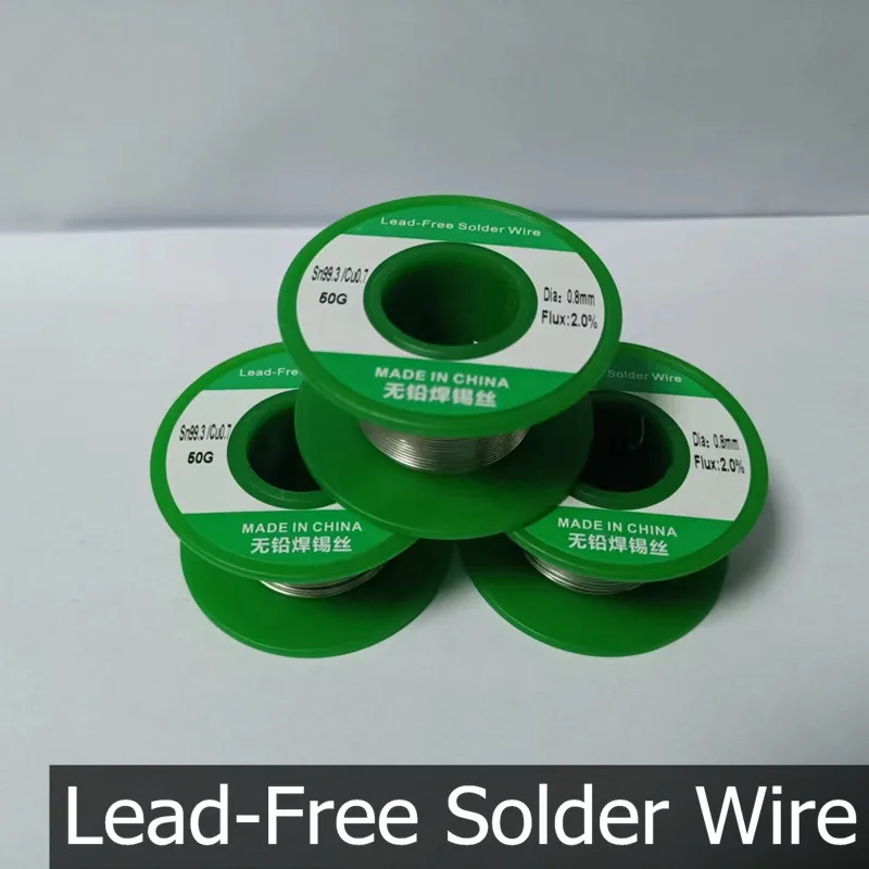 50g/roll lead-free environmentally friendly soldering wire lead-free Sn99.3Cu0.7 tin wire lead-free soldering wire 0.8MM