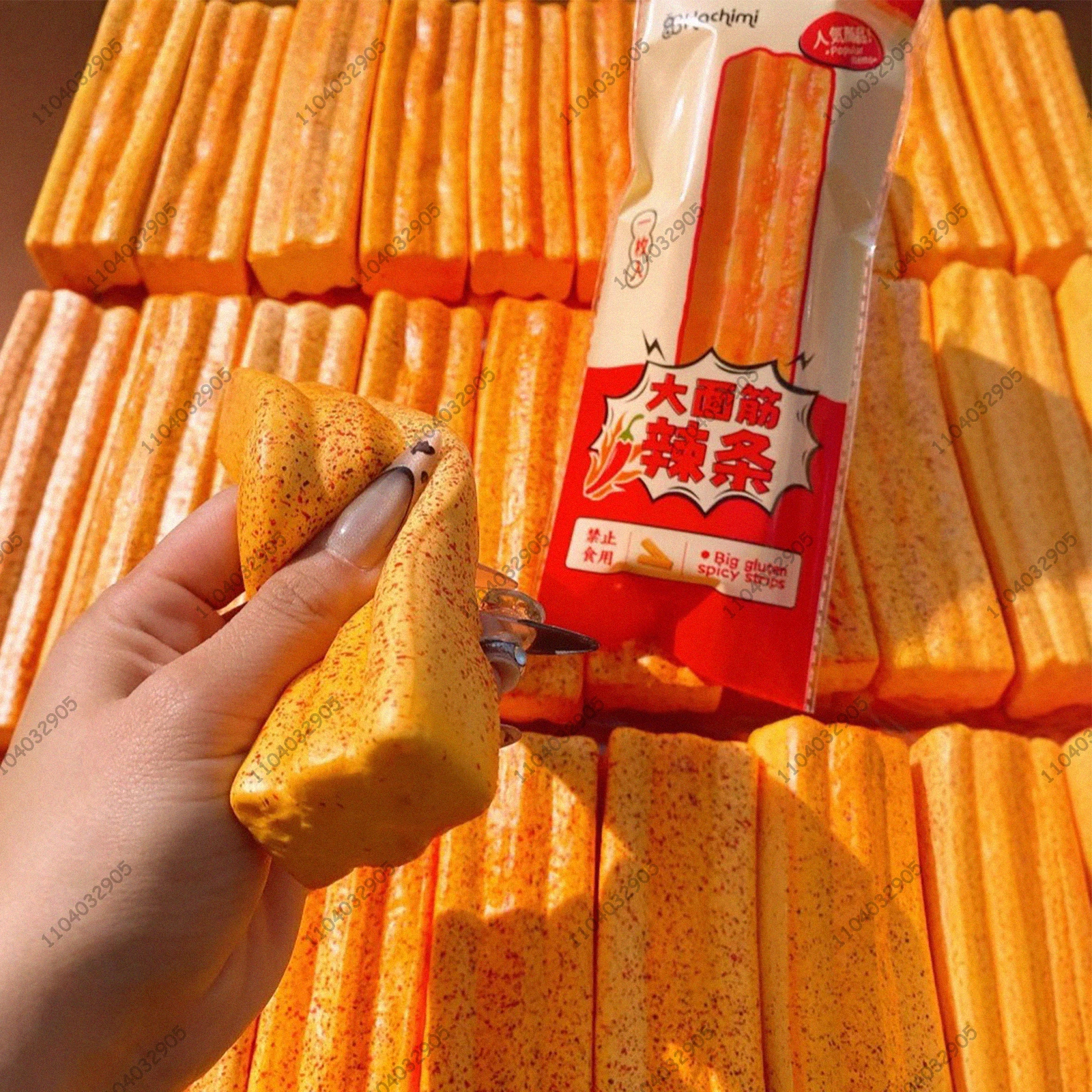 Tiras picantes de subida lenta brinquedo mole lanche chinês brinquedos para crianças e adultos anti estresse asmr sensorial engraçado comida brincadeira presentes