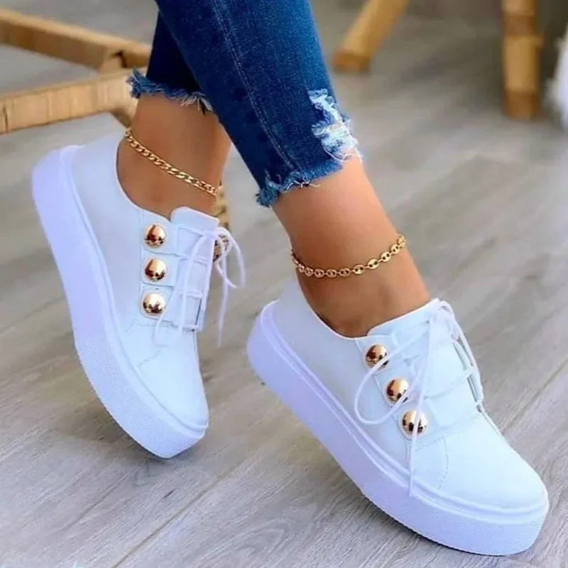 Women\'s Sports Sneakers Platform Shoes Fashion Wedges Female Tennis Casual Lace Up Running Ladies Footwear 2023 Zapatillas Mujer