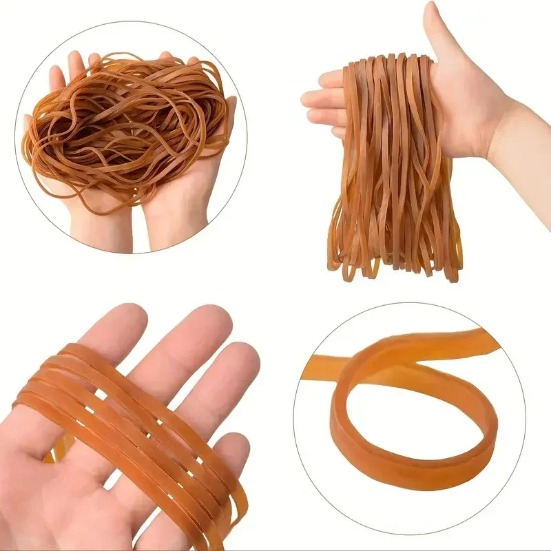 Heavy Duty Rubber Bands Thick Elastic Bands for Office File Folder School Home Strong Natural Latex Rubber Bands Reusable