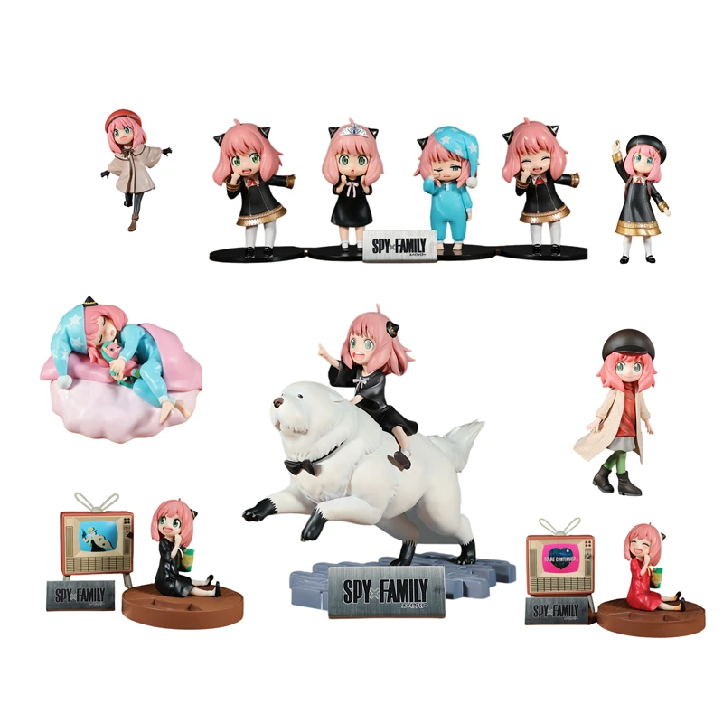 متوفر في المخزون مجموعة شخصيات SEGA Bandai FuRyu Spy x Family Anya Forger تمثال رسمي قابل للجمع هدية تعاونية متعددة العلامات التجارية #6