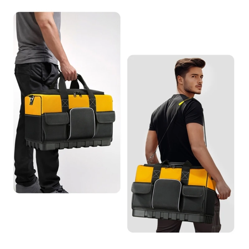 

652F Garden Tool Bag Gardening Storage with Pockets Oxford Cloth Tool Storage Bags Large Bag for Garden Tool