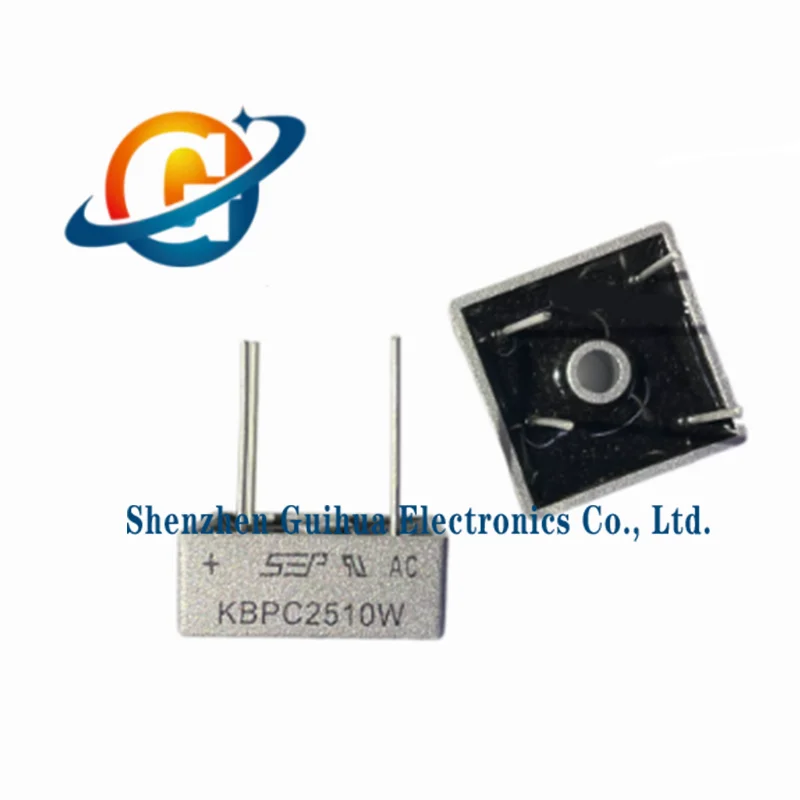 10pcs KBPC1010W 1510W 2510W 3510W KBPC5010W direct insertion single-phase rectifier bridge stack 35A 50A