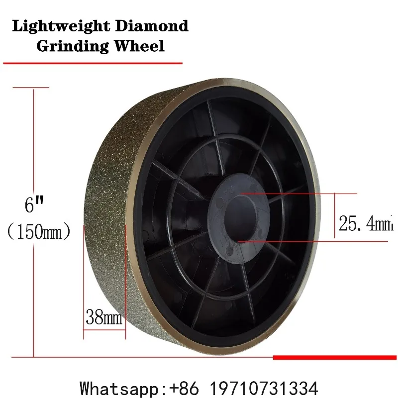 

150x38x25.4mm Alloy Diamond Parallel Grinding Wheel Diamond Grinding Wheels Jewelry Polishing Machine Parts