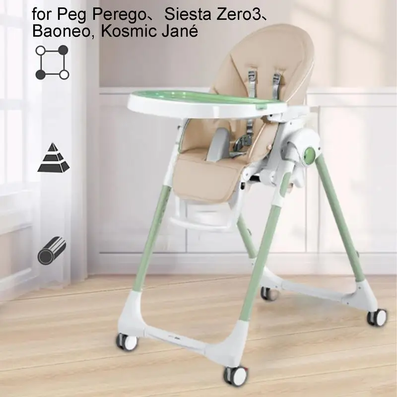 Portable Dining Chair Cover Baby PU Leather Dining Chair Pad for PegPerego Siesta Zero3 Baoneo Kosmic Jane