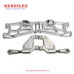 KEBEILEE CNC Alu7075 Front Upper&Lower Suspension Arms Upgrade LOSI Super Rock Rey 1/6