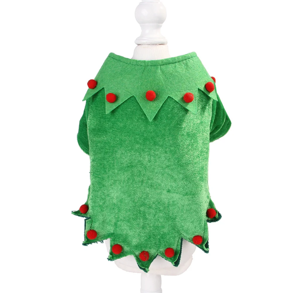 

1Set Christmas Pet Dog Clothes Small Breed Size L Festive Elf Design Pet Costume Dog Warm Cloth for Walking Jogging