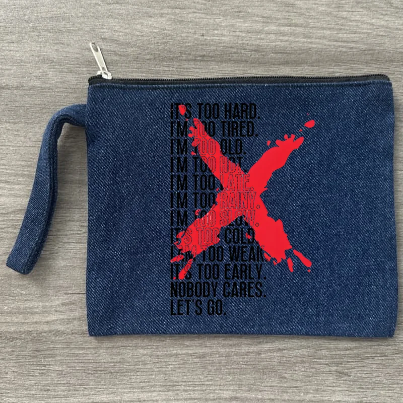 

Three Days Grace Graphics Print Canvas Denim Cosmetic Bag Organizer Travel Sundries Storage Pouch Office Pencil Case