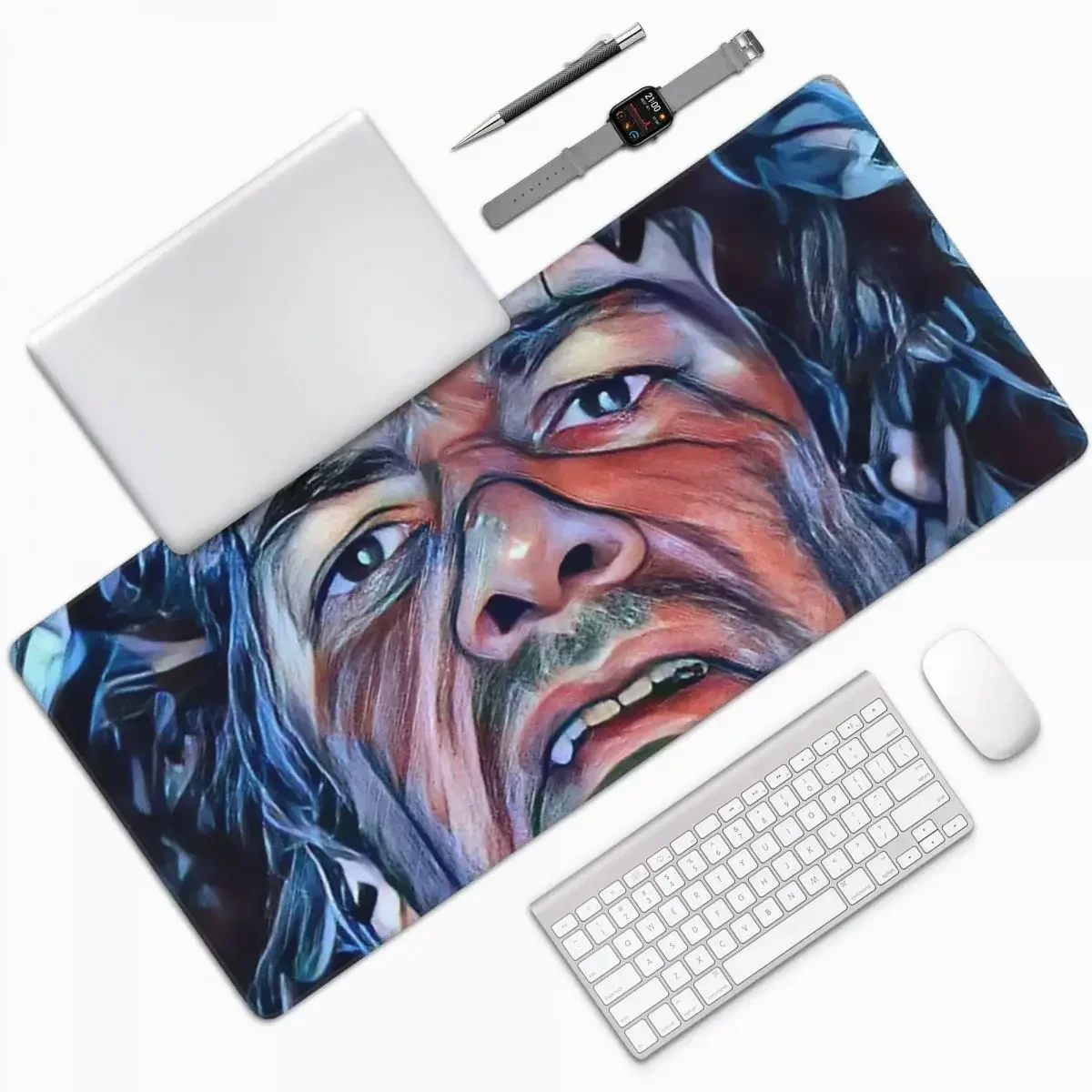 Dean Ween Gitaar Gezicht Grote Muismat Computer Toetsenbord Muis Mat Gaming PC Laptop Bureaumat Kantooraccessoires Tafelmatten