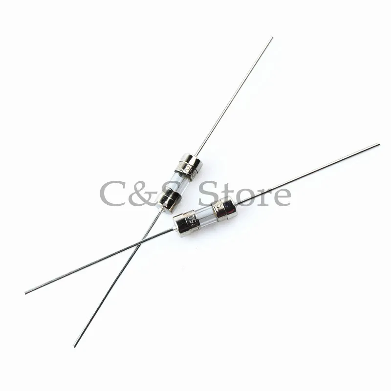 10pcs/lot 3.6*10 Fast-blow Glass Tube Fuse Fast Break With pin 3.6x10mm 0.5A 1A 1.5A 2A 3A 3.15A 4A 5A 6.3A 8A 10A AMP 250V