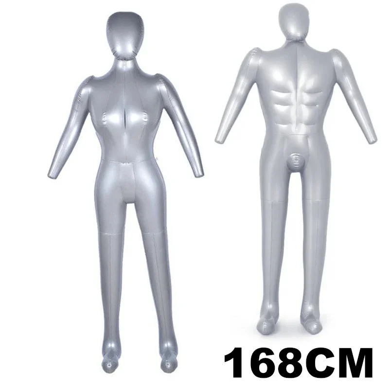 Inflatable Mannequin Full Body Retail Displays PVC Underwear Display Female / Men Full Body 168cm Mannequin Model Torso