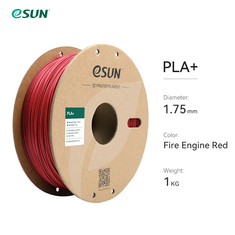 eSUN 3D-printerfilament PLA+ 1,75 mm Dimensionale nauwkeurigheid +/- 0,03 mm 1 kg (2,2 LBS) Spoel 3D-printmateriaal voor 3D-printers