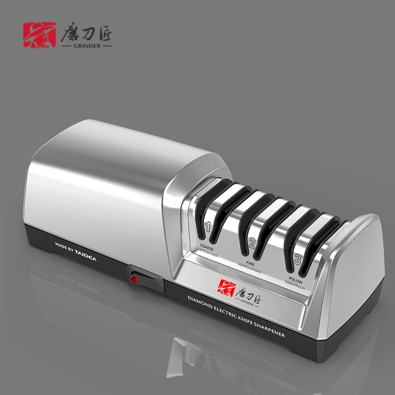 Smart Gadgets  Kitchen Ware Top Level TG2302 3 Stages Electric Diamond Steel Kitchen Knife Sharpener